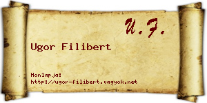 Ugor Filibert névjegykártya